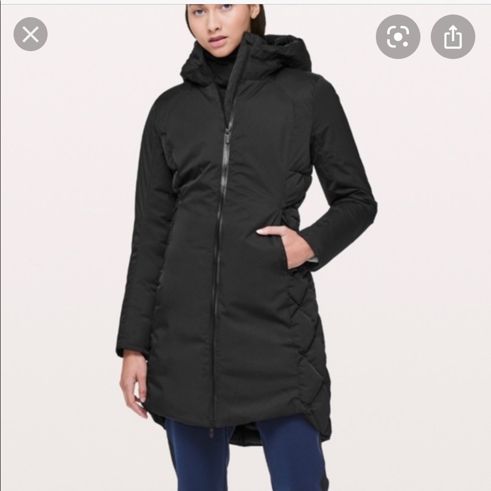 Black lululemon down jacket! So warm